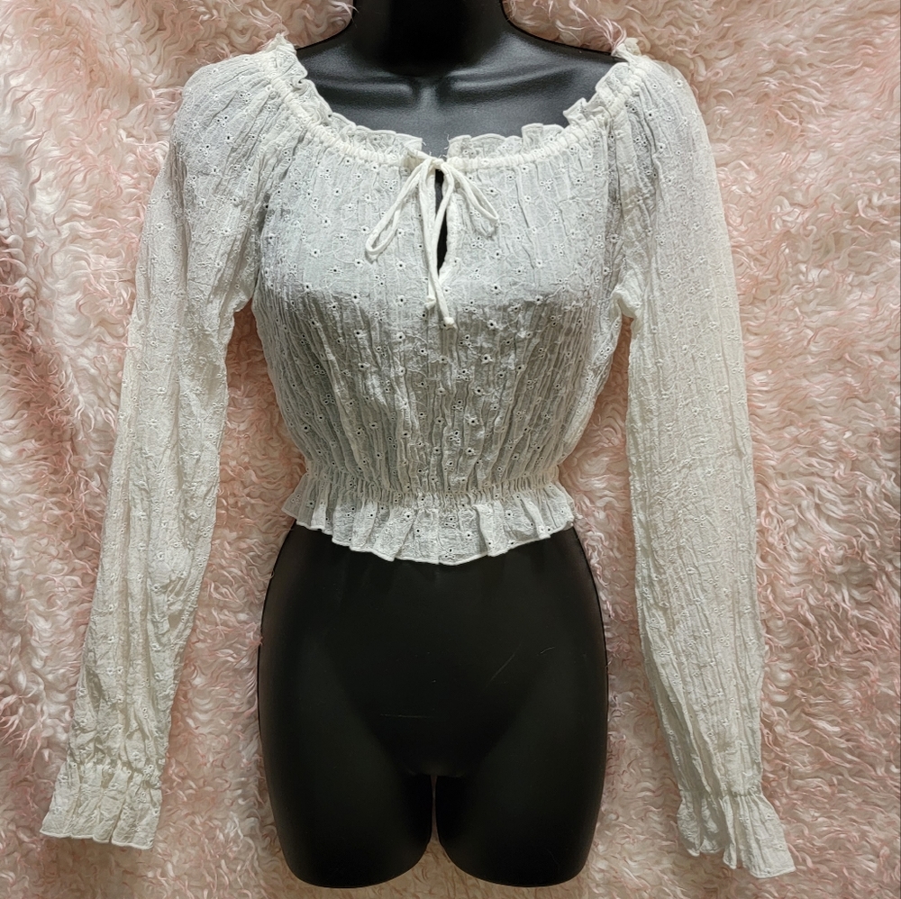 Vintage Guess top sz S white